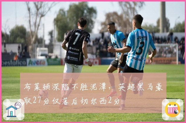 布莱顿深陷不胜泥潭，英超黑马豪取27分仅落后切尔西2分